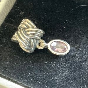 Pandora dangle charm with big stone